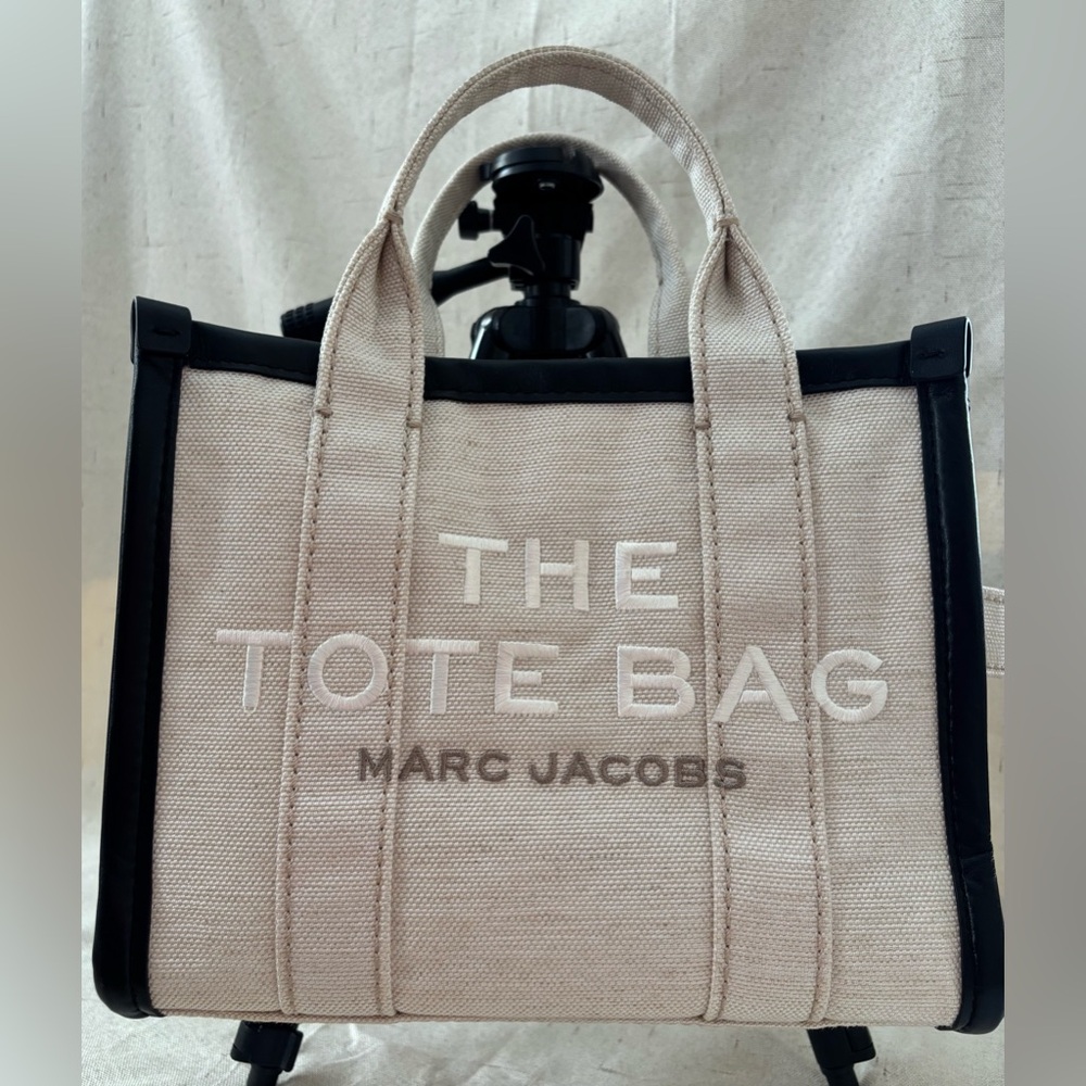 Marc Jacobs Cream and Black Tote Bag